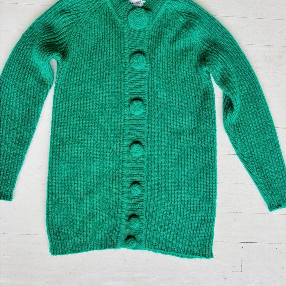 Emerald Green Women's Cardigan Sweater